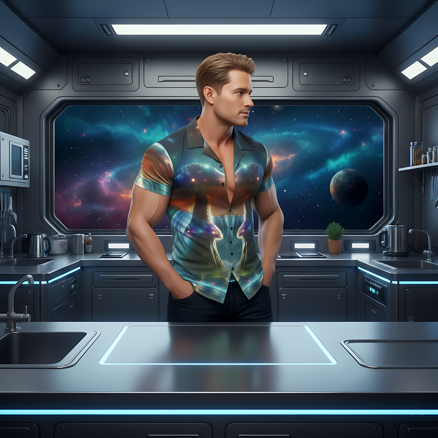 Galactic Mushroom Portal Shirt #10