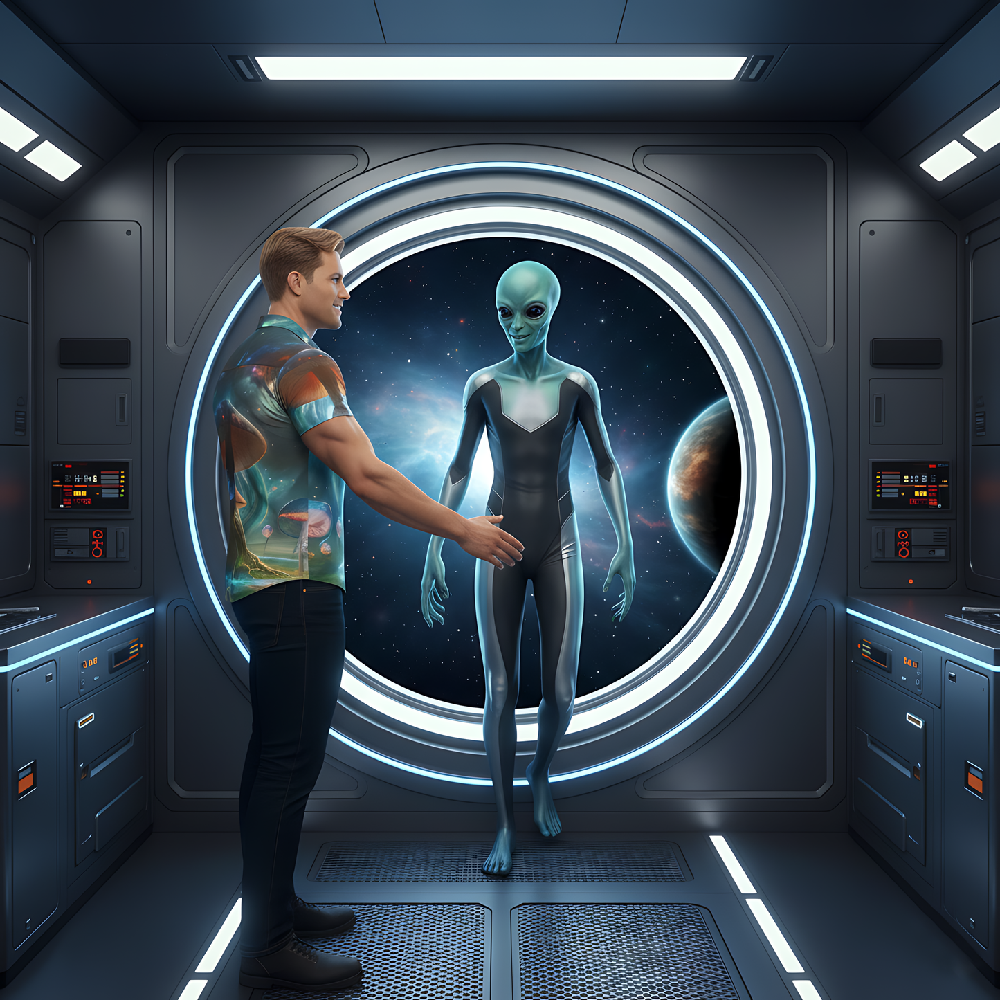 Galactic Mushroom Portal Shirt #10
