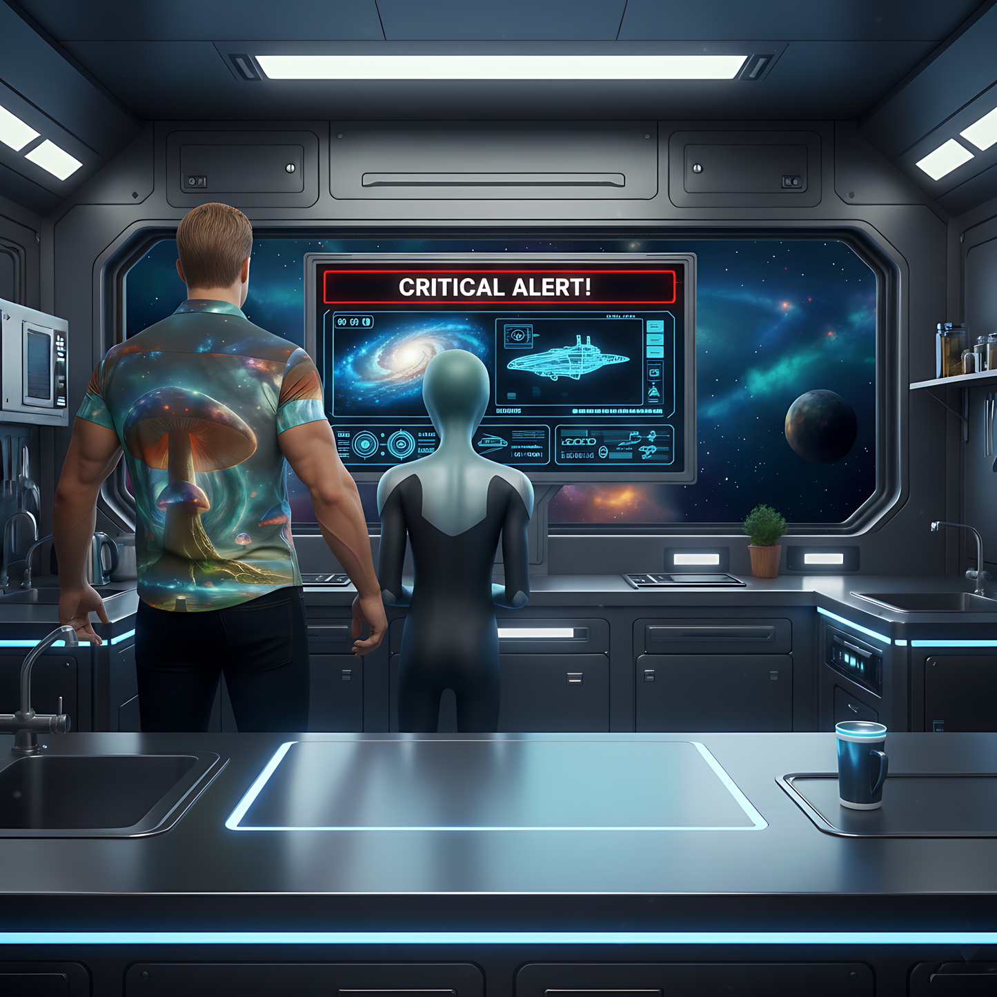 Galactic Mushroom Portal Shirt #10