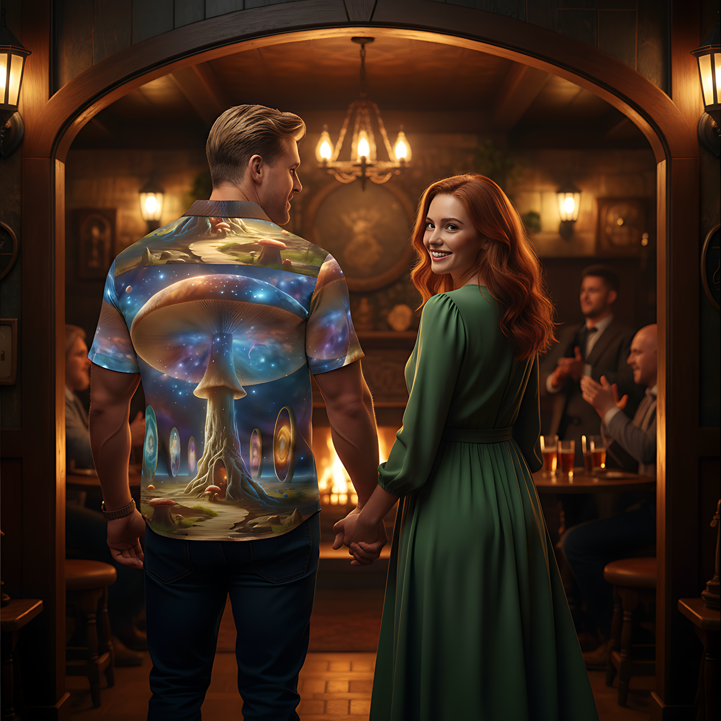 Galactic Mushroom Portal Shirt #12