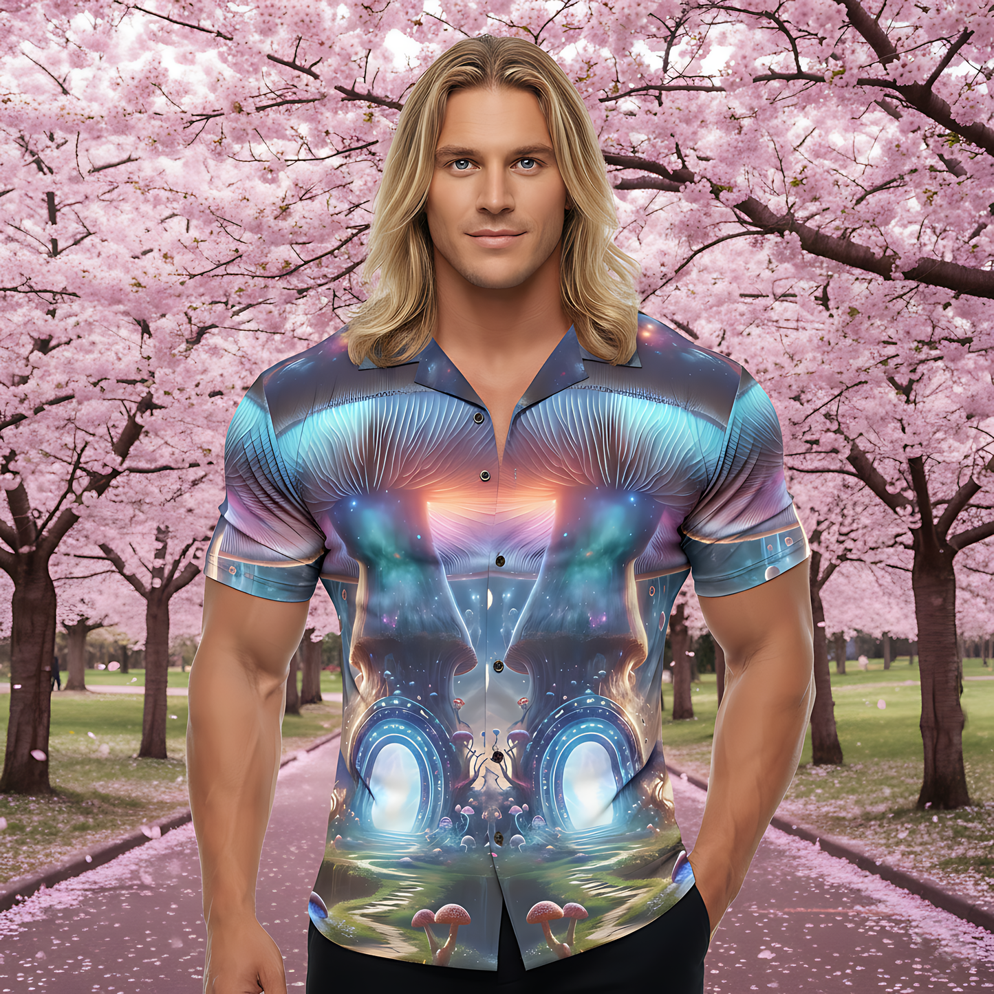 Galactic Mushroom Portal Shirt #4