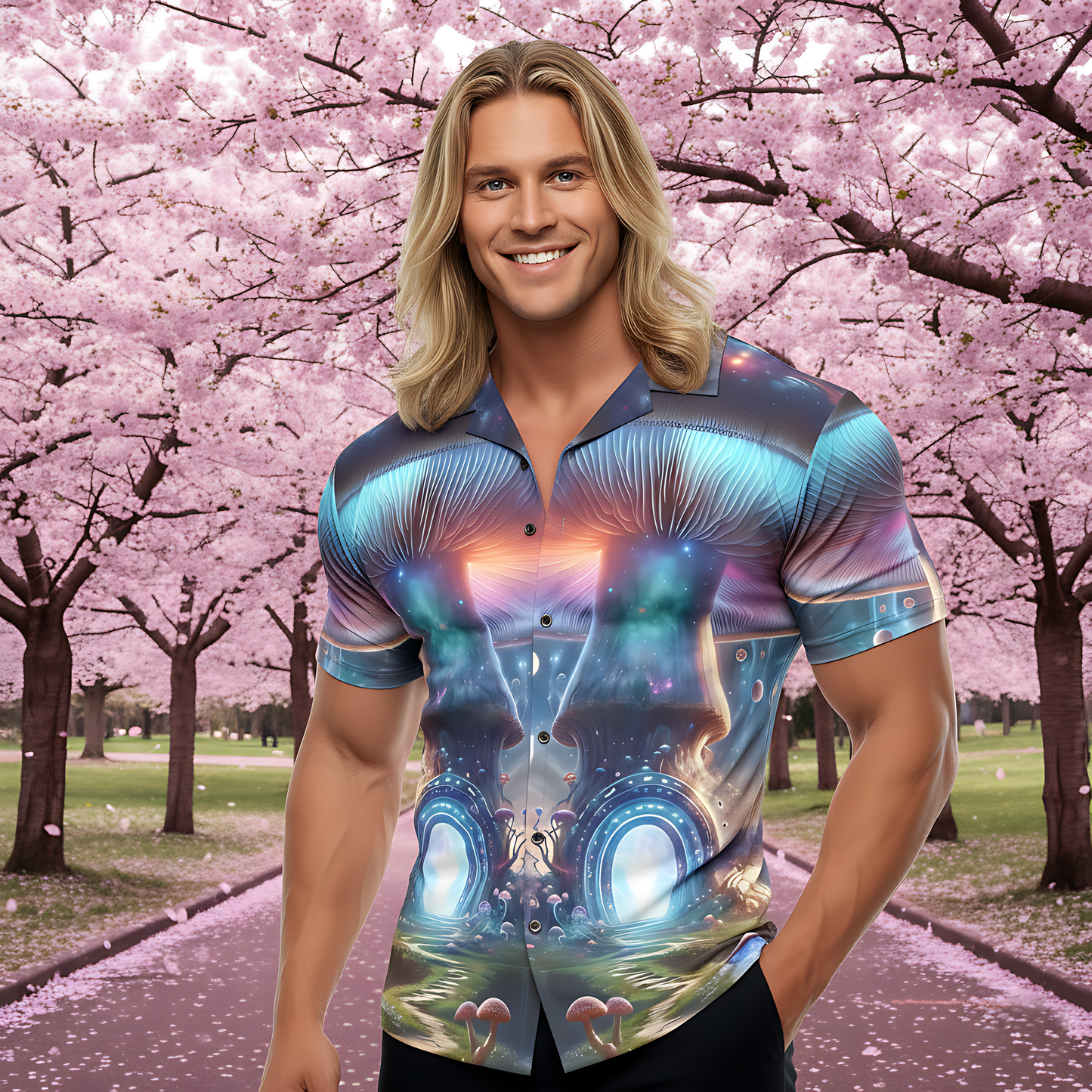 Galactic Mushroom Portal Shirt #4