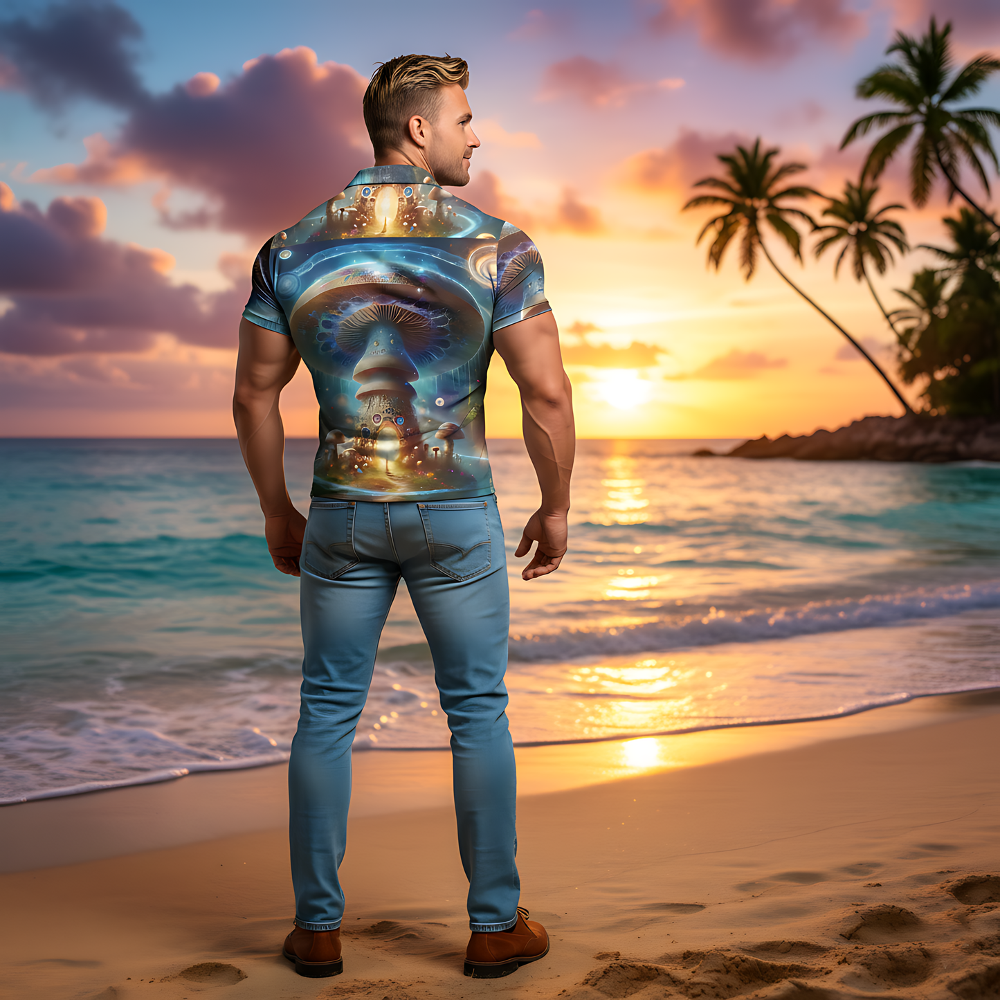 Galactic Mushroom Portal Shirt #6