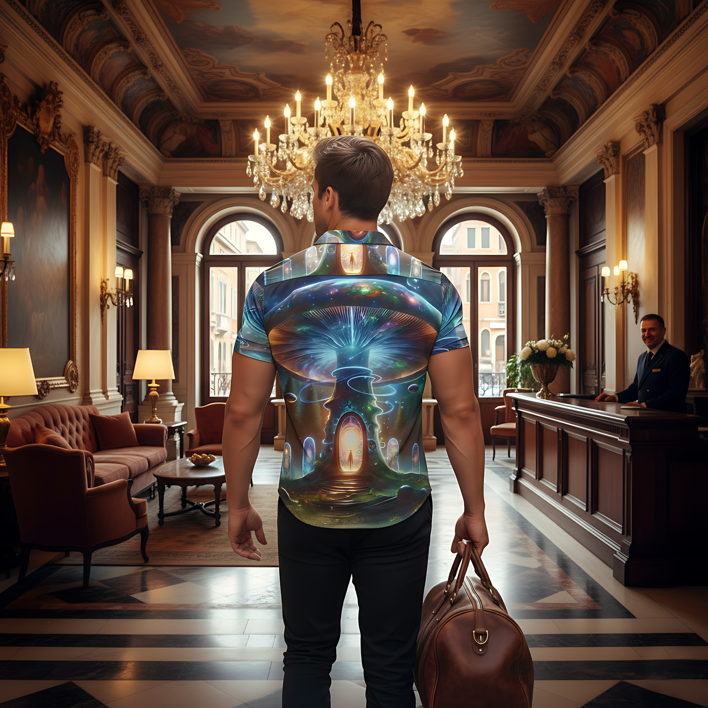 Galactic Mushroom Portal Shirt #7