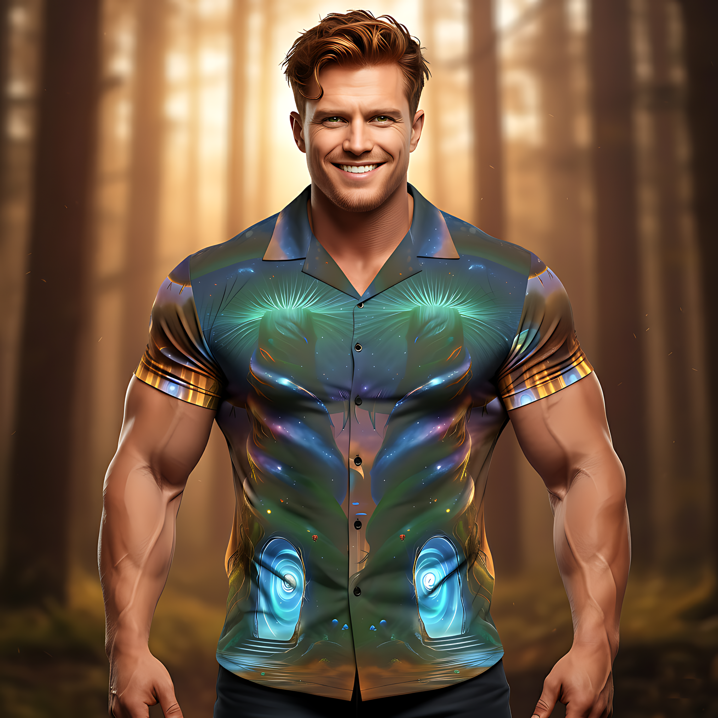 Galactic Mushroom Portal Shirt #8