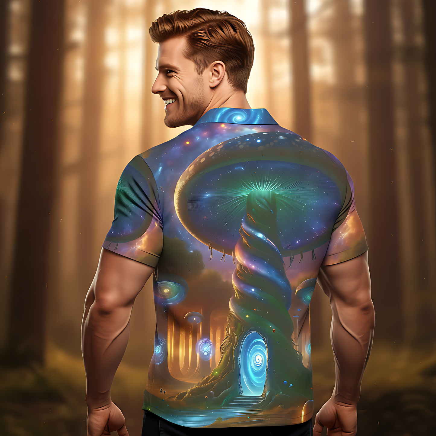 Galactic Mushroom Portal Shirt #8